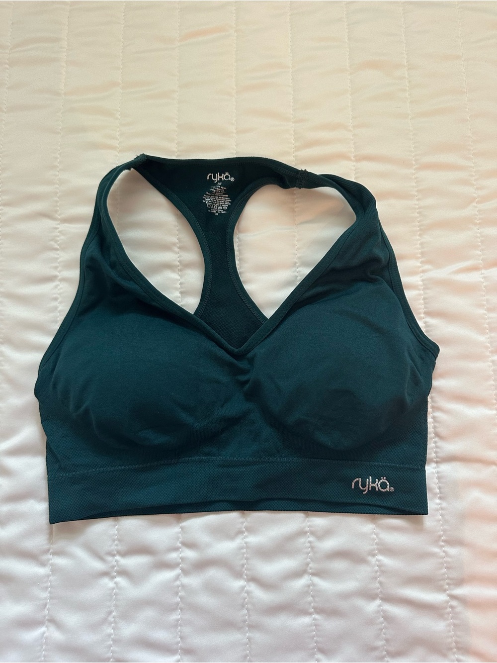 Ryka Women's Dark Teal Racerback Sports Bra Size M